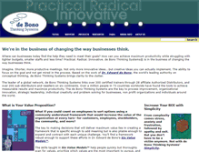 Tablet Screenshot of debonothinkingsystems.com